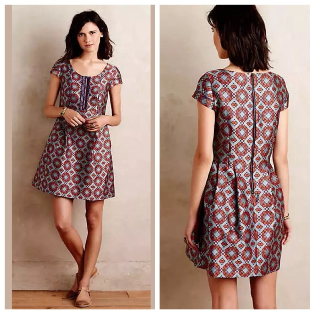 HD in Paris Anthropologie Viera Jacquard Dress